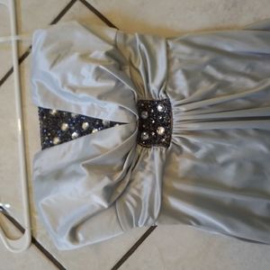 Formal silver dress